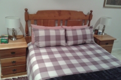 Headboard and pedestals