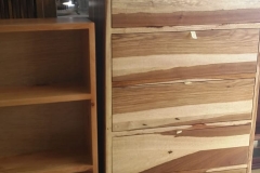 Chest of 5 drawers in mixed kiaat .75 x .48 x 1.1 R6500
