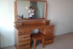 Dressing table and stool
