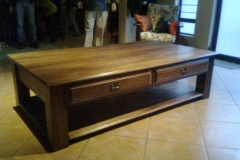 coffee table 2 draws and low shelf